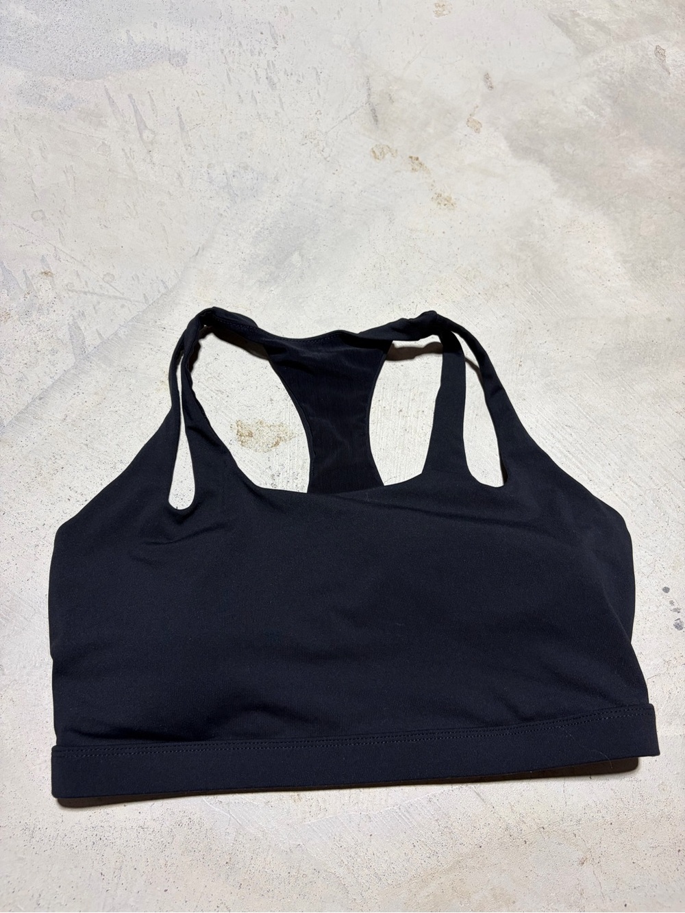 Fabletics Women's Black Racerback Sports Bra medium
